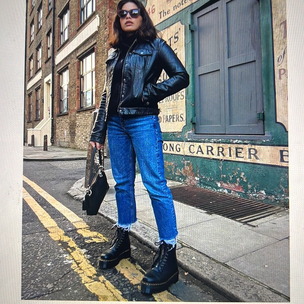 Dr. Martens Sinclair Milled Nappa Leather Platform Boot